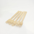 Ustensiles de coutellerie jetables compostables de fourchettes en bambou qui respecte l&#39;environnement naturel